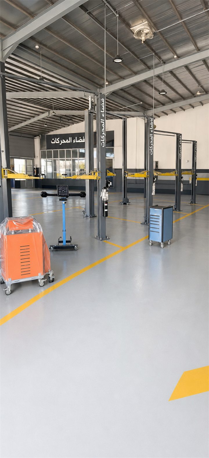 لقطة موثقة من قسم ميكانيكا وخدمات سريعة